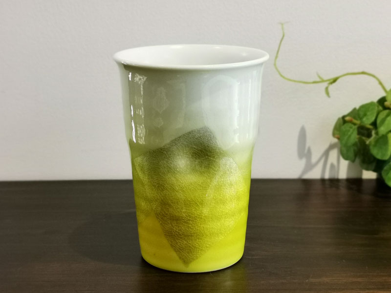 九谷焼 銀彩 黄 フリーカップ(入荷待ち)|漆陶舗 あらき | 漆陶舗 あらき